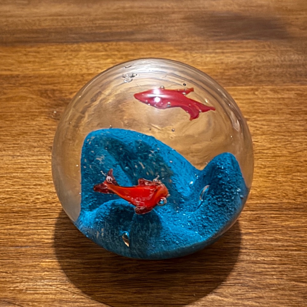 1-Glass Paperweight Collectible